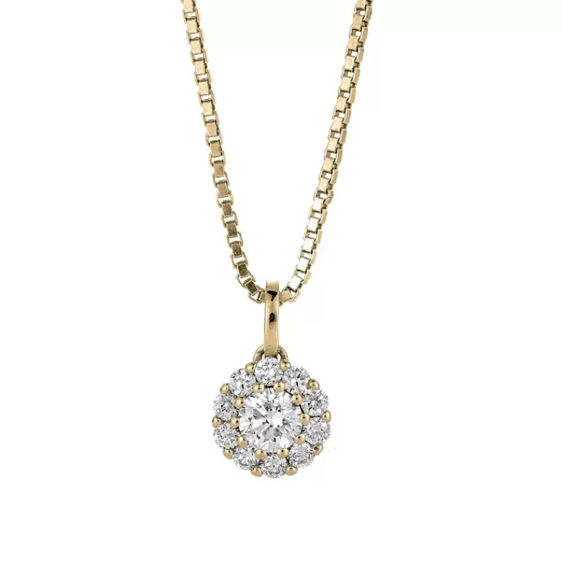 David-Andersen Kun Anheng-Anheng, Rosett Med Diamanter 0,50 Ct