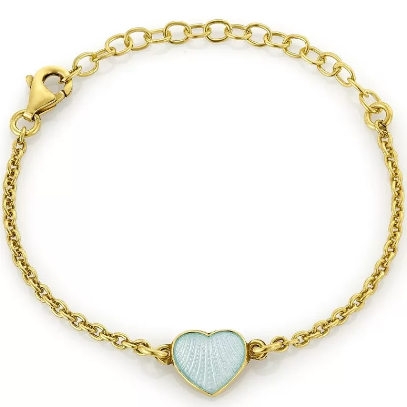 David-Andersen Barn-Armbånd Barn, Hjerte Mint
