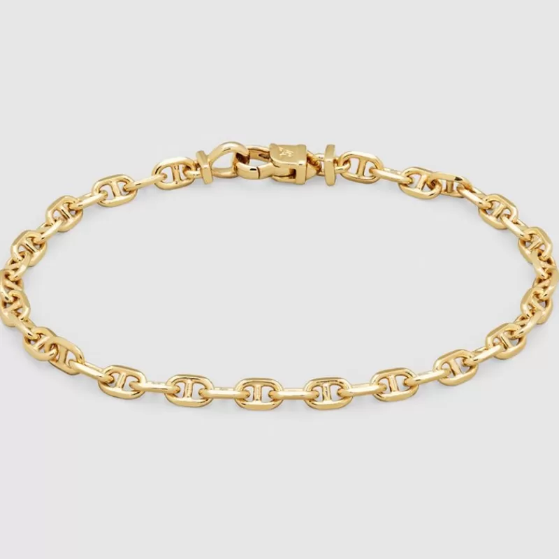 Tom Wood Konfirmasjongave Til Gutter-Armbånd, Cable Gold