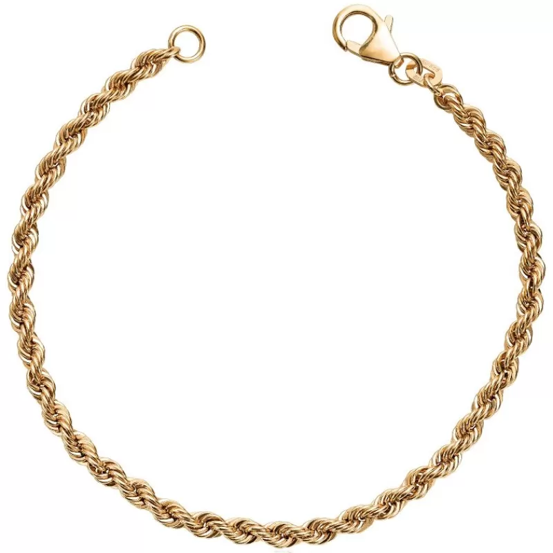 David-Andersen Gullarmbånd-Armbånd, Cordel 3,3 Mm