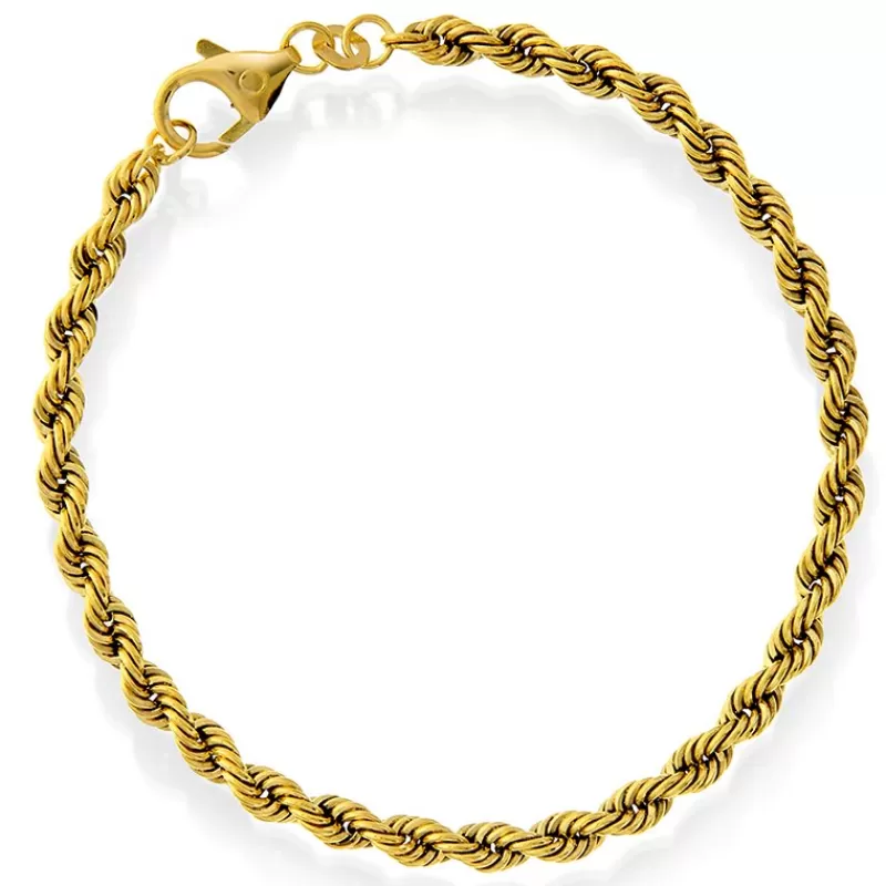 David-Andersen Gullarmbånd-Armbånd, Cordel 3,8 Mm