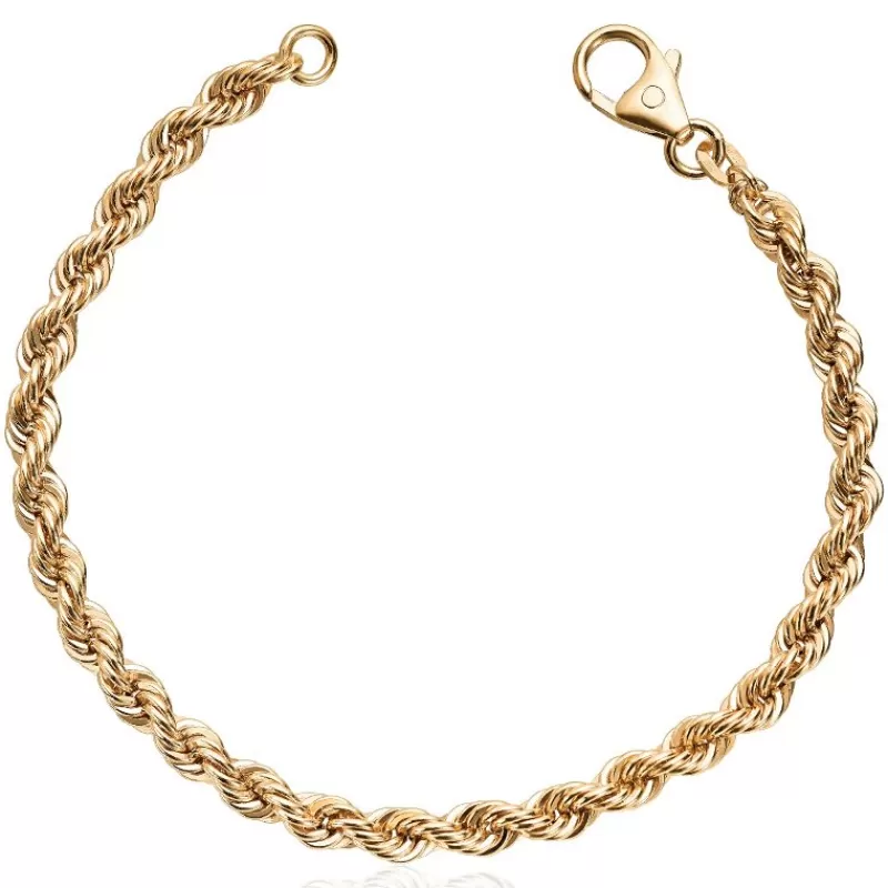 David-Andersen Gullarmbånd-Armbånd, Cordel 4,4Mm