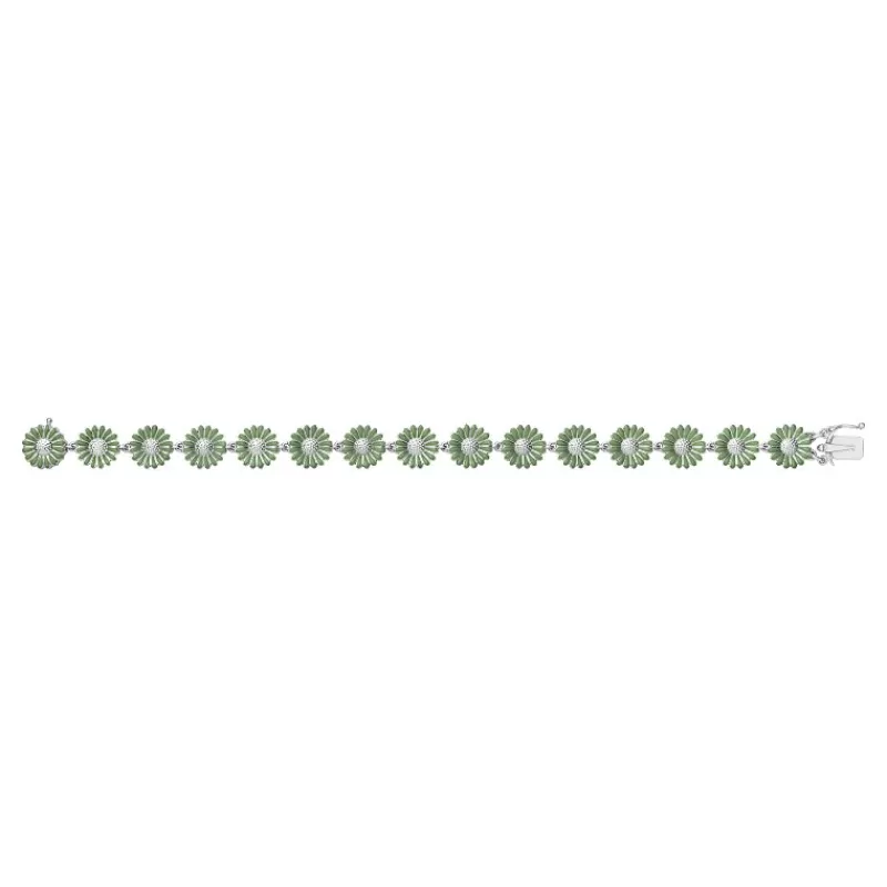 Georg Jensen Sølvarmbånd-Armbånd, Daisy Gronn