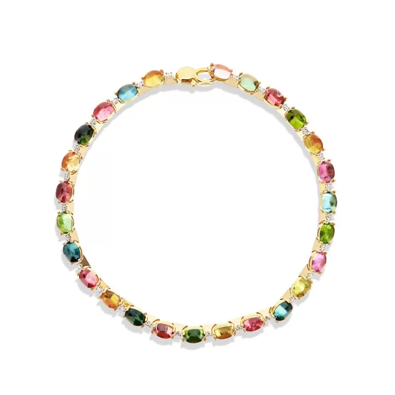 Nanis Gullarmbånd-Armbånd, Dancing Tourmalines Miks