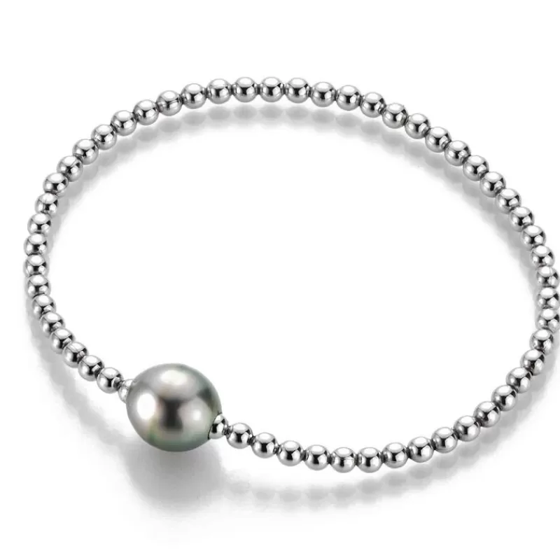 Gellner Sølvarmbånd-Armbånd, Flex Tahitiperle