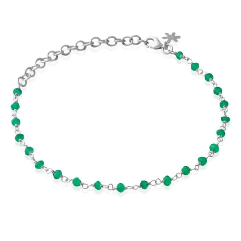 Susanne Friis Bjørner Sølvarmbånd-Armbånd, Gronn Agat