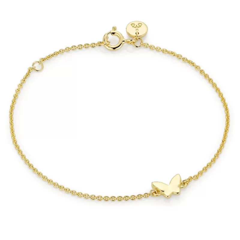 David-Andersen Sølvarmbånd-Armbånd, Lykke Sommerfugl