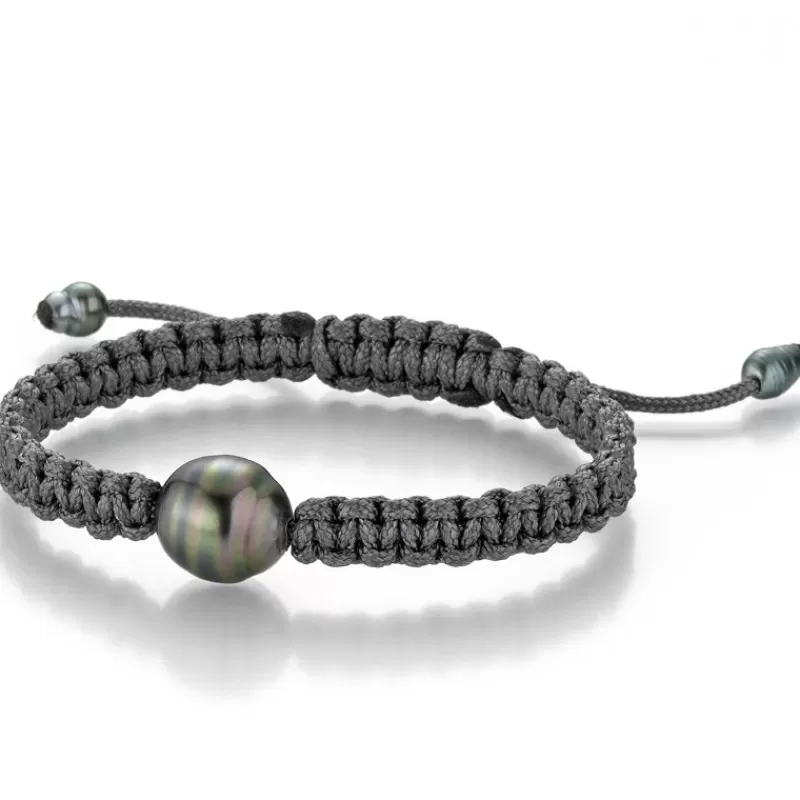 Gellner Perlearmbånd-Armbånd, Makrame Med Tahitiperle