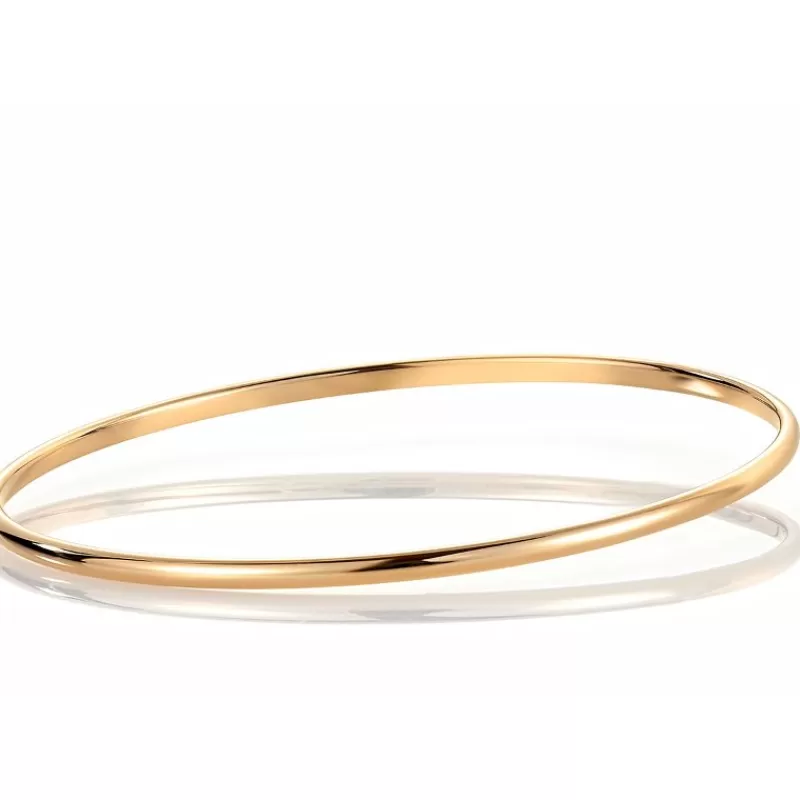 David-Andersen Gullarmbånd-Armring, Buet Massiv 2,5 Mm