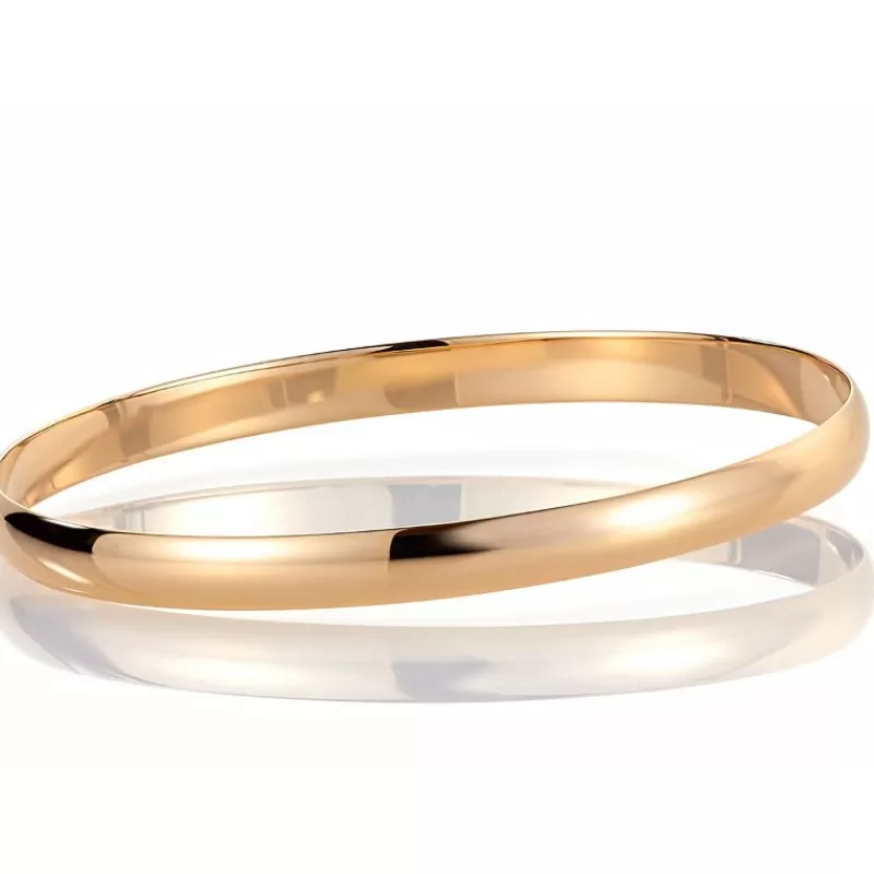 David-Andersen Gullarmbånd-Armring, Buet Massiv 6 Mm