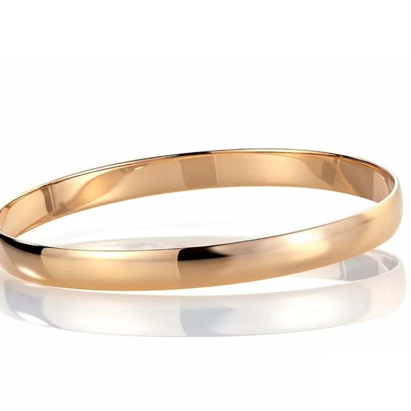 David-Andersen Gullarmbånd-Armring, Buet Massiv 7 Mm