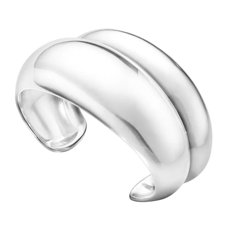 Georg Jensen Sølvarmbånd-Armring, Curve (Medium)