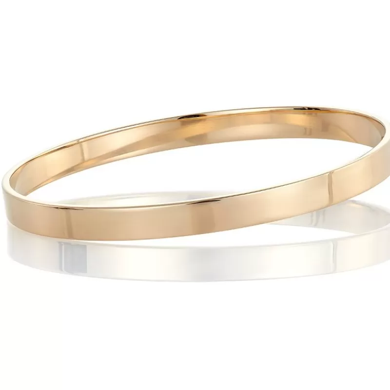 David-Andersen Gullarmbånd-Armring, Flat Massiv 6 Mm