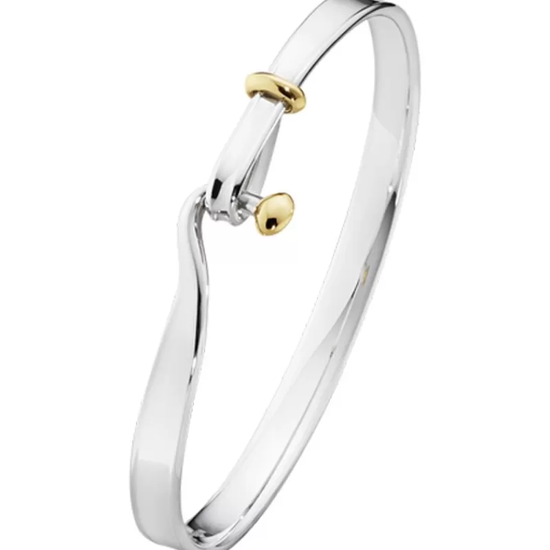 Georg Jensen Sølvarmbånd-Armring, Torun Solv Med Gull