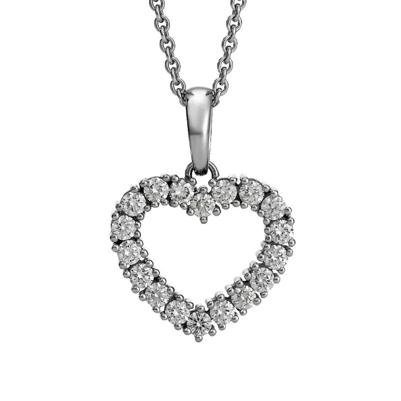 David-Andersen Kun Anheng-Diamanthjerte, 0,75 Ct