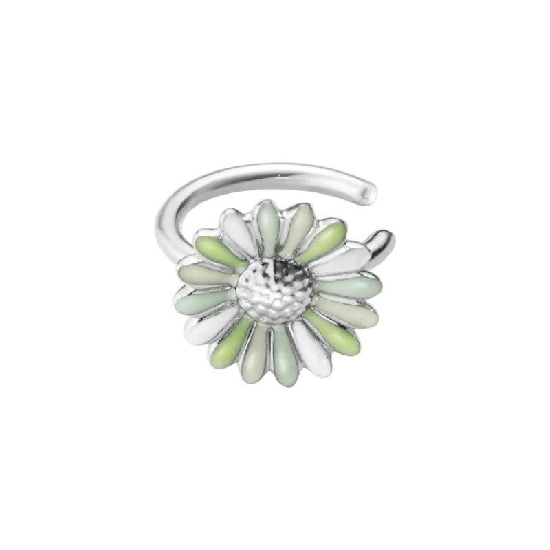 Georg Jensen Ear Cuffs-Ear Cuff, Daisy Gronn Og Hvit