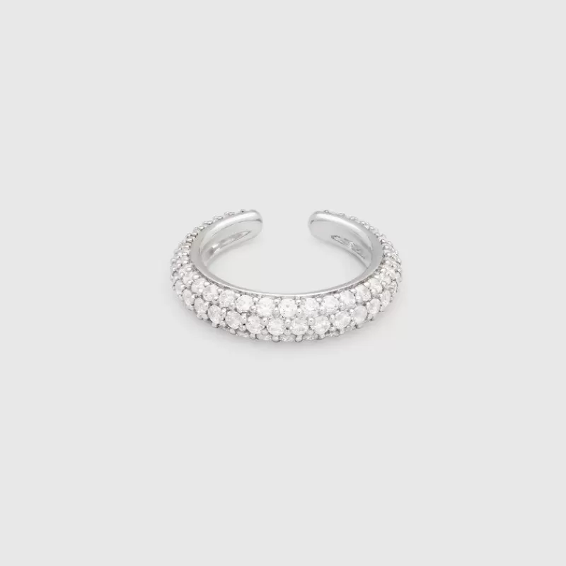 Tom Wood Sølvøredobber-Ear Cuff, Slim Zirconia