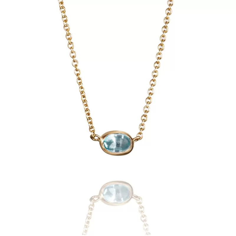 Efva Attling Anheng Med Kjede-Kjede, Love Bead Topaz