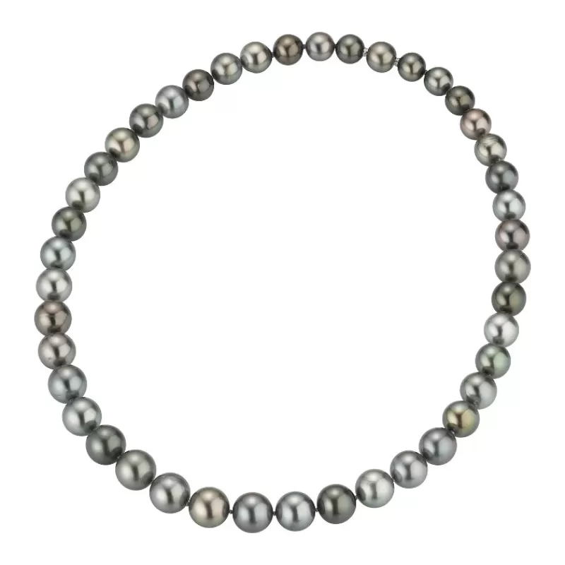 David-Andersen Halssmykker Med Perle-Kjede, Tahitiperler 8-11Mm