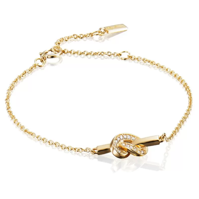 Efva Attling Gullarmbånd-Love Knot & Stars