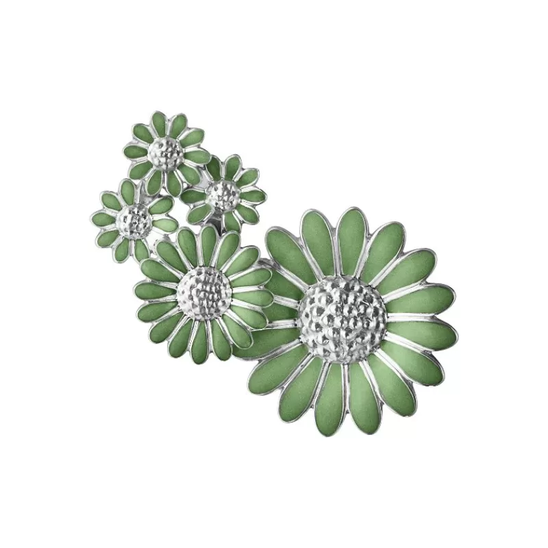 Georg Jensen Sølvøredobber-Orepynt, Daisy Gronn