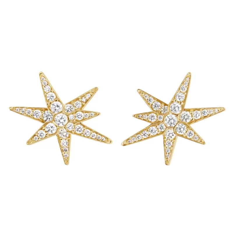 Ole Lynggaard Copenhagen Diamantøredobber-Orepynt, Funky Stars Medium