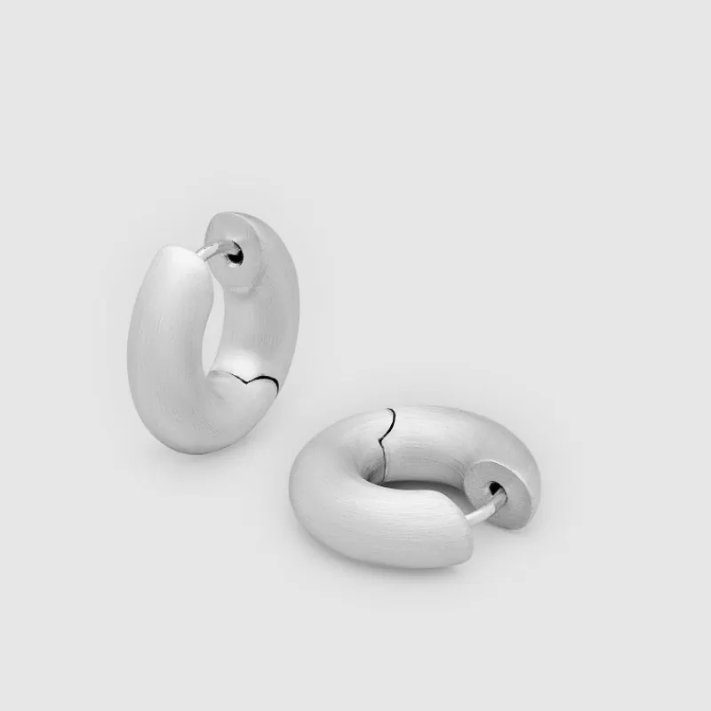 Tom Wood Gaver Til Han-Øreringer, Chunky Hoops Satin Small