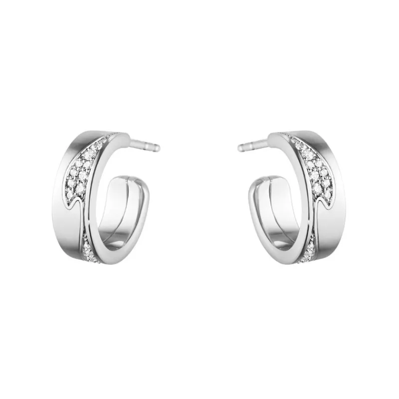 Georg Jensen Gulløredobber-Øreringer, Fusion (Sma)
