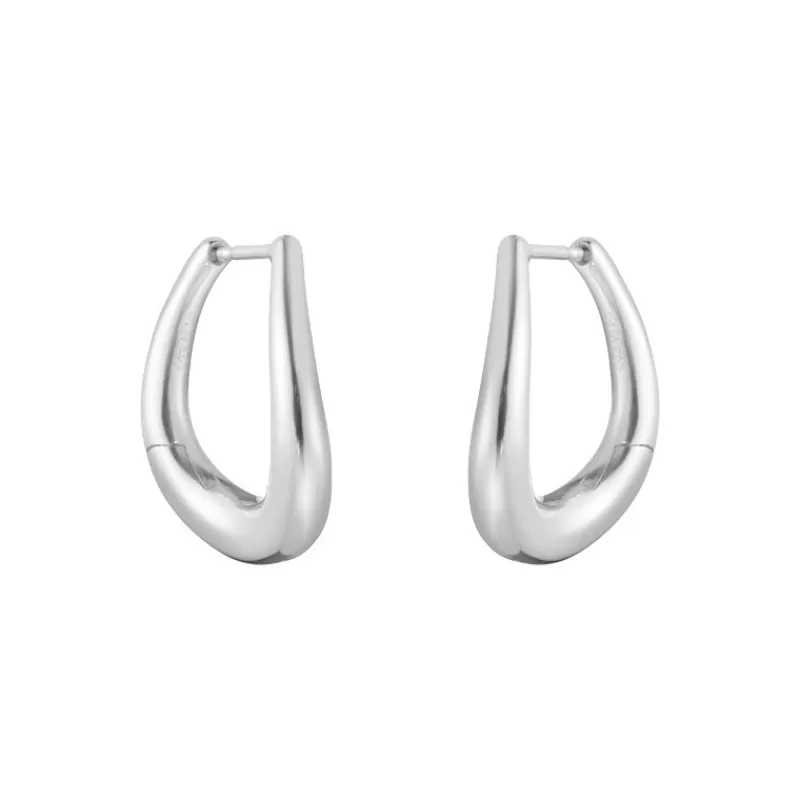 Georg Jensen Sølvøredobber-Øreringer, Offspring Medium
