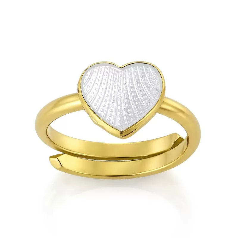 David-Andersen Barn-Ring Barn, Hjerte Hvit