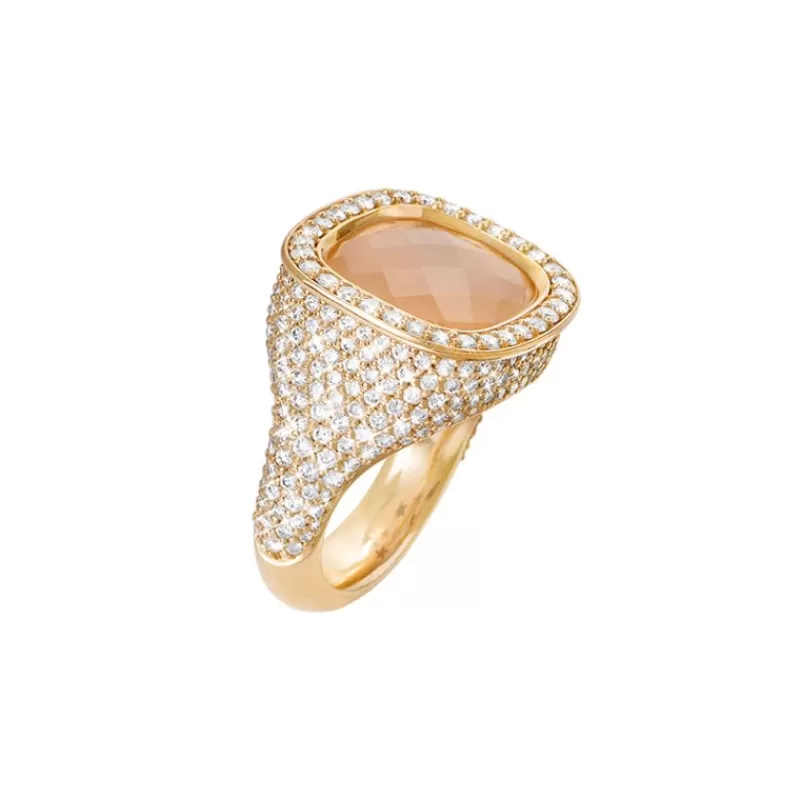 Ole Lynggaard Copenhagen Diamantringer-Ring, Cushion Pave Med Blush Manesten