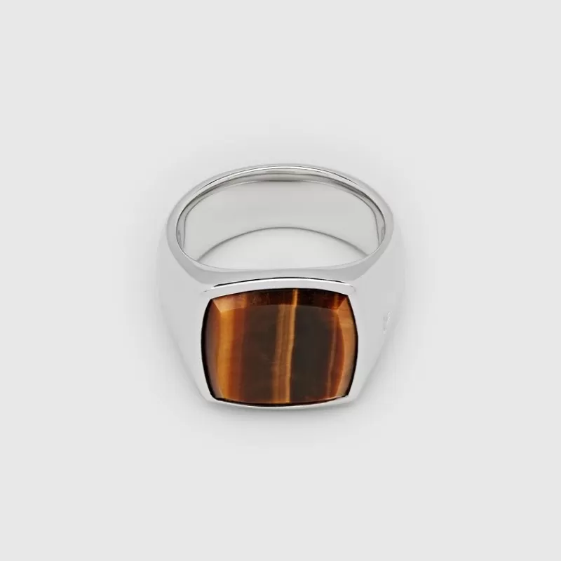 Tom Wood Farsdag-Ring, Cushion Tiger Eye