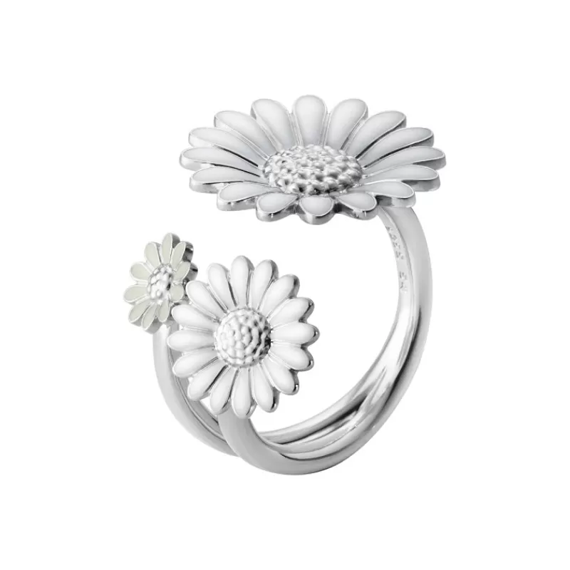 Georg Jensen Sølvringer-Ring, Daisy Hvit