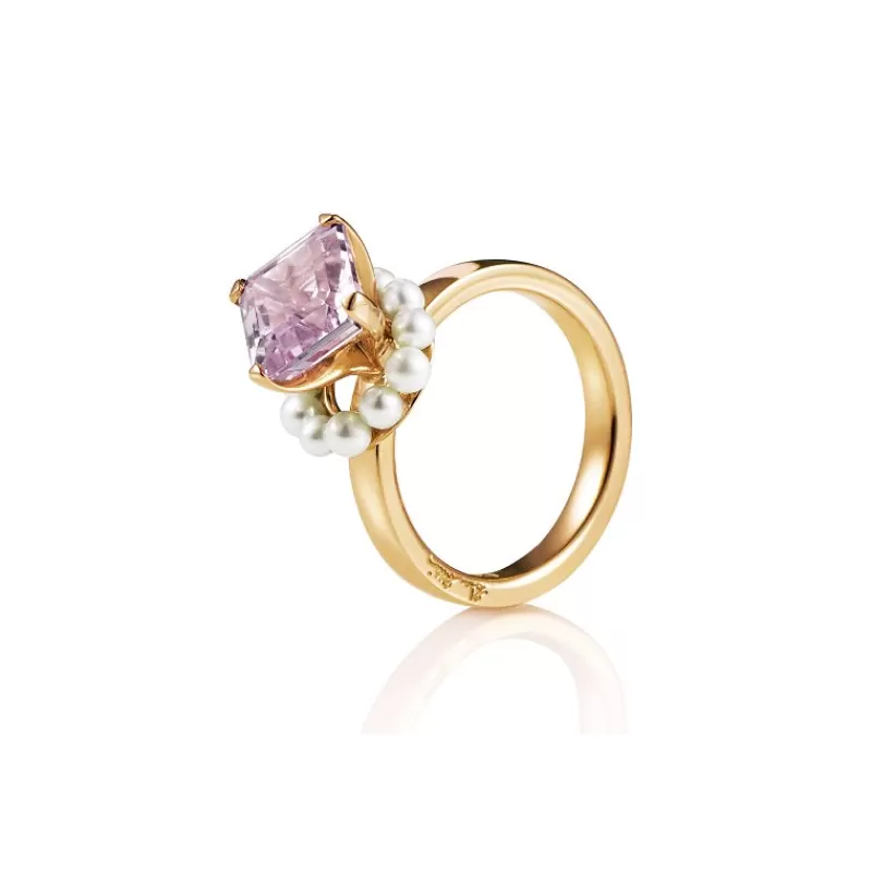 Efva Attling Gullringer-Ring, Dancing Pearl