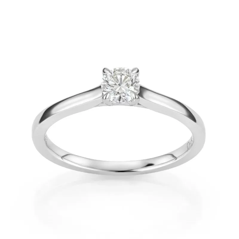 David-Andersen Diamantringer-Ring, Enstens Rund Brilliantslipt Diamant 0,30 Ct