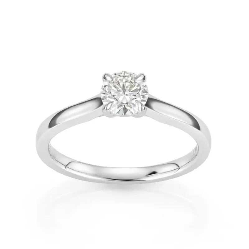 David-Andersen Diamantringer-Ring, Enstens Rund Brilliantslipt Diamant 0,70 Ct