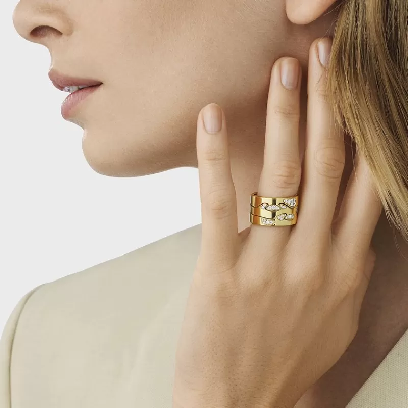 Georg Jensen Diamantringer-Ring, Fusion Midtstykke