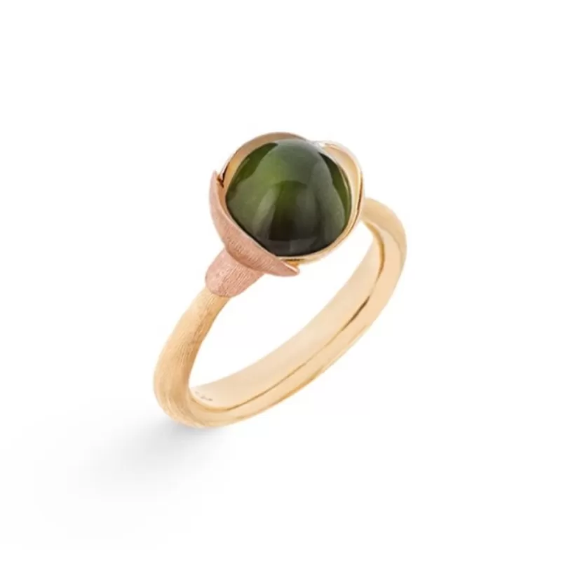 Ole Lynggaard Copenhagen Gullringer-Ring, Lotus Str 1 Gronn Turmalin