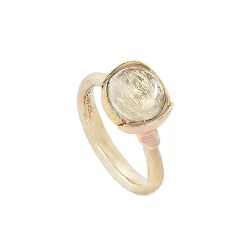 Ole Lynggaard Copenhagen Gullringer-Ring, Lotus Str 1 Rutilkvarts