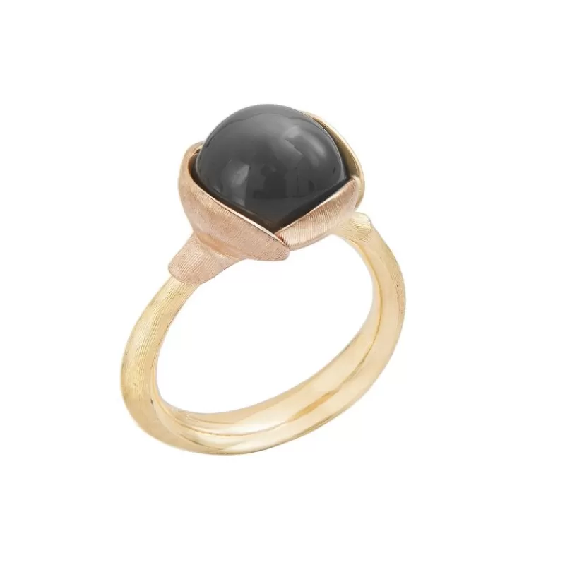 Ole Lynggaard Copenhagen Gullringer-Ring, Lotus Str 2 Gra Manesten