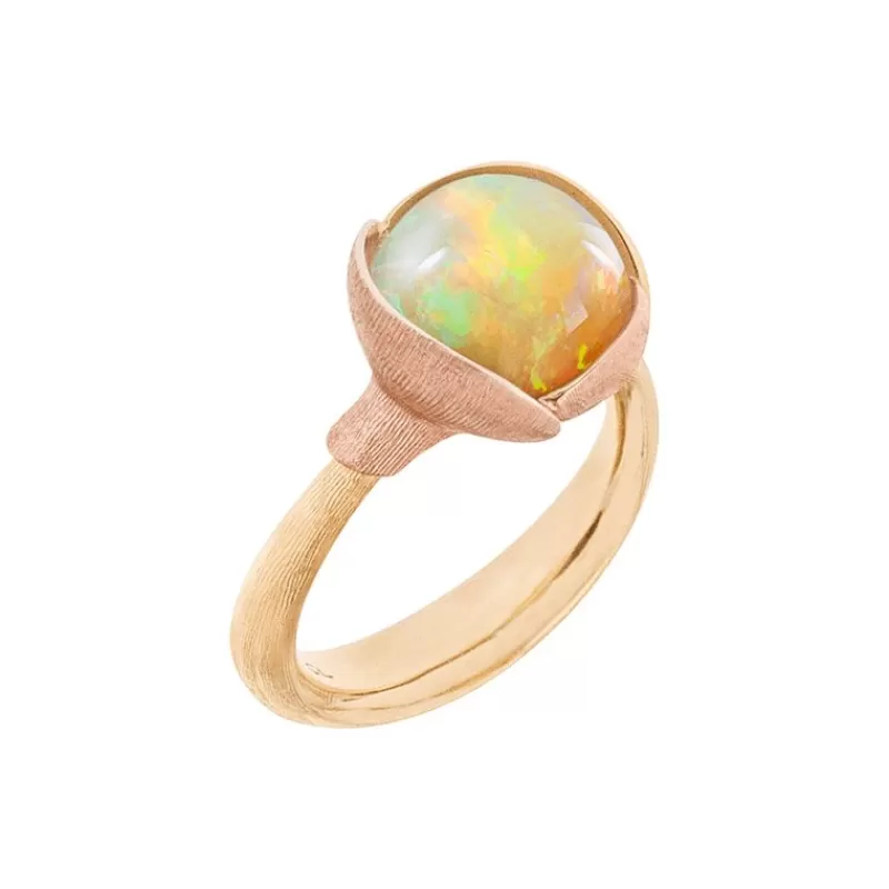 Ole Lynggaard Copenhagen Gullringer-Ring, Lotus Str 2 Opal