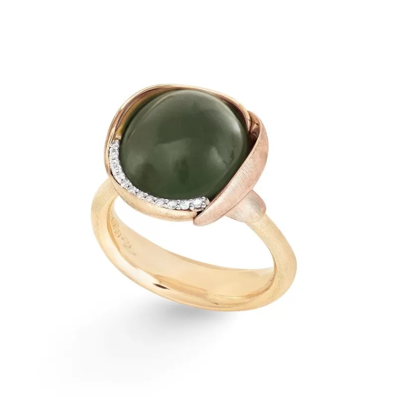 Ole Lynggaard Copenhagen Gullringer-Ring, Lotus Str 3 Serpentin
