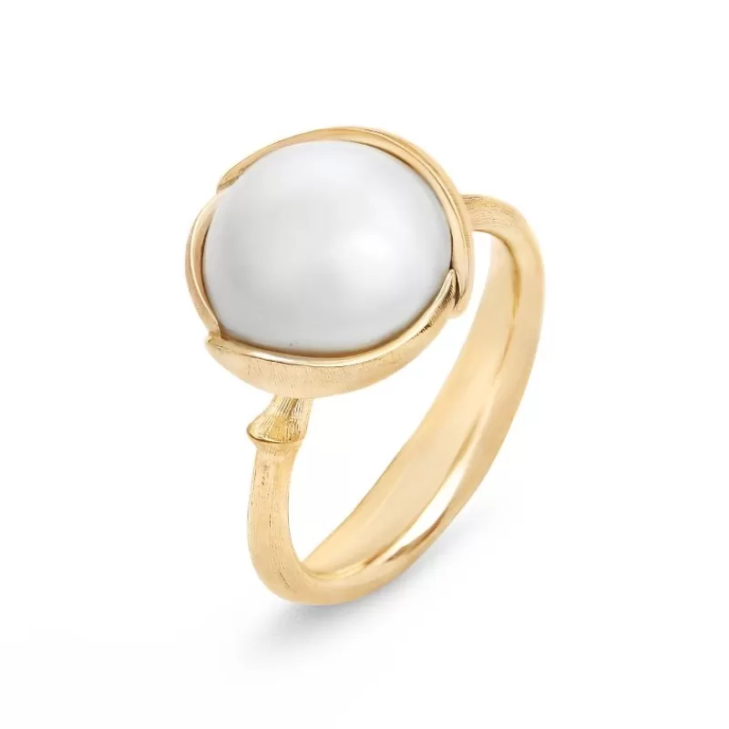 Ole Lynggaard Copenhagen Gullringer-Ring, Lotus Sydhavsperle Liten