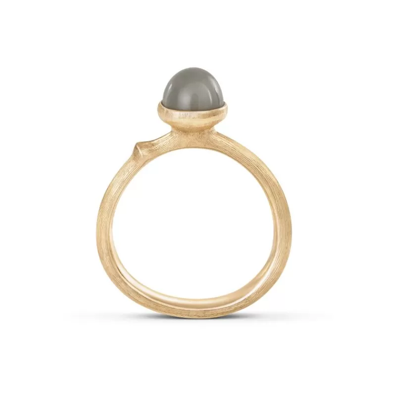 Ole Lynggaard Copenhagen Gullringer-Ring, Lotus Tiny Gra Manesten