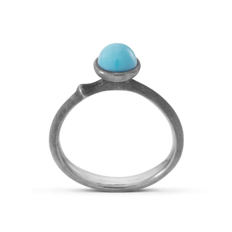 Ole Lynggaard Copenhagen Sølvringer-Ring, Lotus Tiny Turkis
