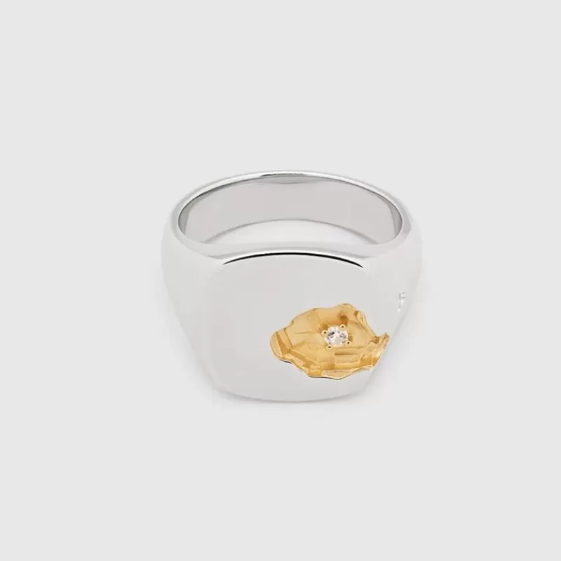 Tom Wood Konfirmasjongave Til Gutter-Ring, Mined Large Diamond