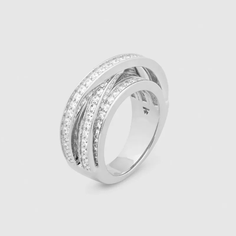 Tom Wood Sølvringer-Ring, Orb Slim Clear