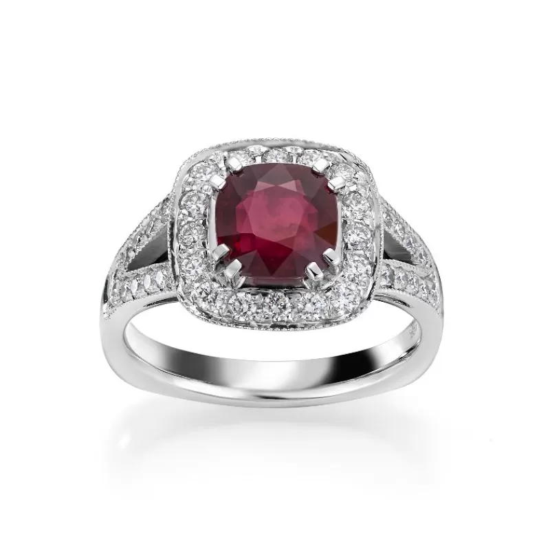 David-Andersen Gullringer-Ring, Rubin 2,03 Ct