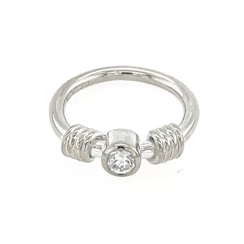 Rikke Harsheim Sølvringer-Ring, Rund Zirconia