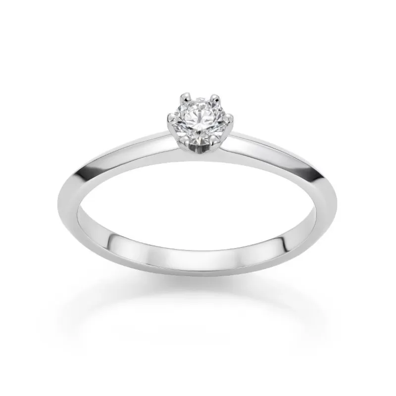 David-Andersen Diamantringer-Ring, Solitaer 0,20 Ct